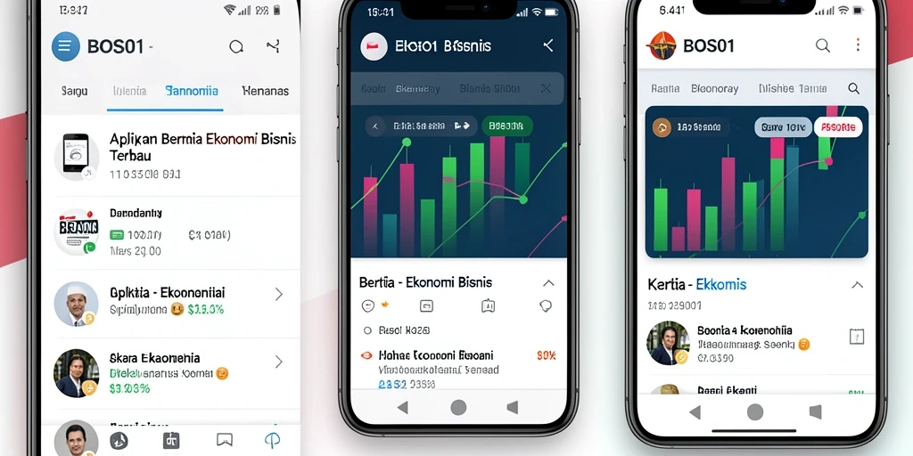 Antarmuka BOS01 yang menarik dan fungsional untuk berita Ekonomi Bisnis.