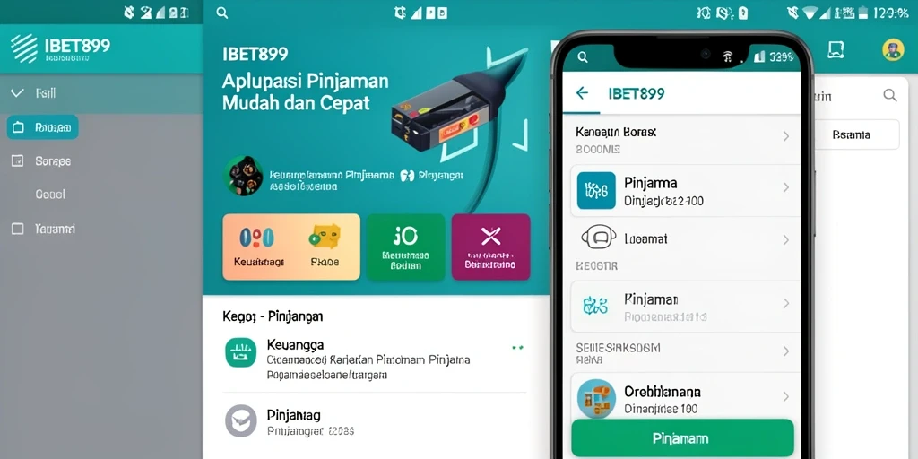 Antarmuka aplikasi IBET899 yang sederhana dan mudah digunakan untuk pinjaman.