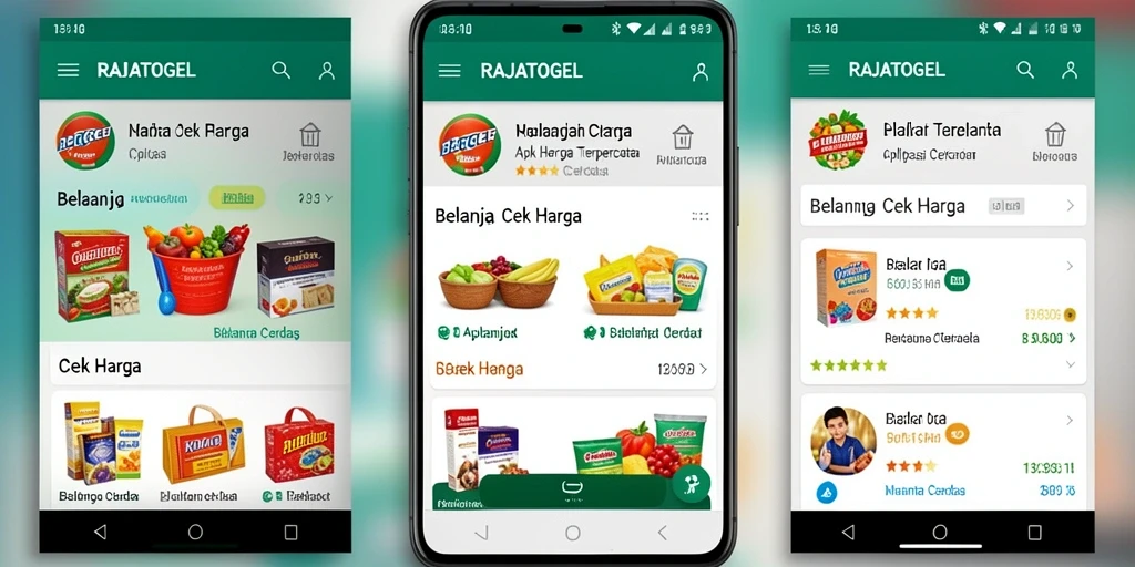Tampilan antarmuka RAJATOGEL yang memudahkan pencarian harga.