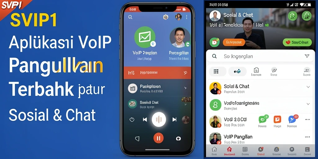 Antarmuka SVIP1 yang menarik dan fungsional untuk VoIP Panggilan.