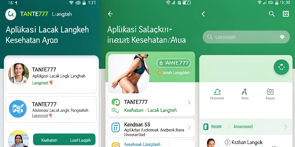 Antarmuka TANTE777 menampilkan statistik pelacakan langkah dengan jelas.