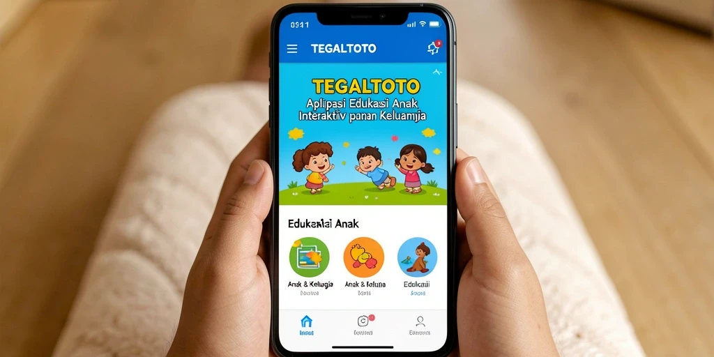 Antarmuka aplikasi TEGALTOTO yang menarik untuk belajar.